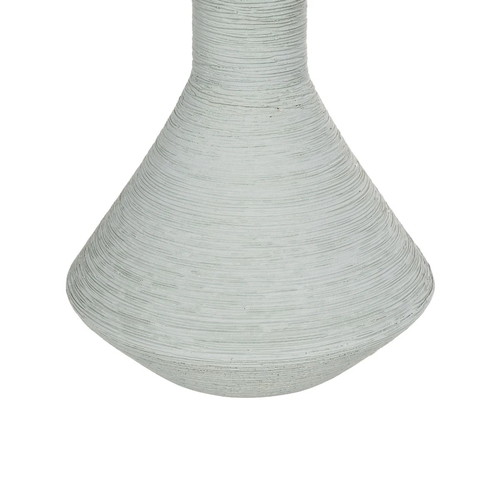 GloboStar® Artificial Garden TANAH 21282 Διακοσμητικό Κεραμικό Βάζo Γκρι Π13 x Μ13 x Υ20cm