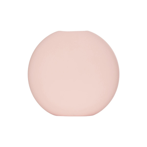 GloboStar® Artificial Garden SICILY 21289 Διακοσμητικό Κεραμικό Βάζo Ροζ Π15 x Μ15 x Υ14cm