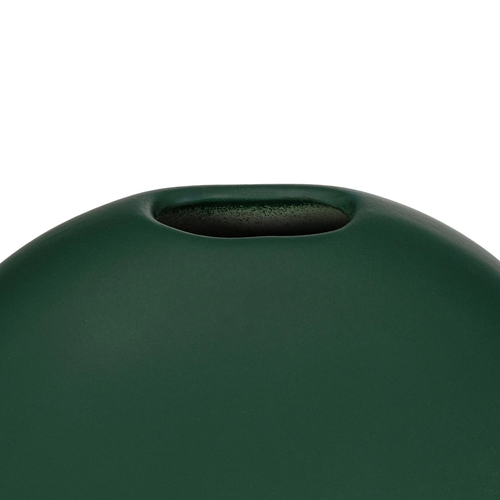 GloboStar® Artificial Garden MENORCA 21292 Διακοσμητικό Κεραμικό Βάζo Πράσινο Π15 x Μ15 x Υ14cm