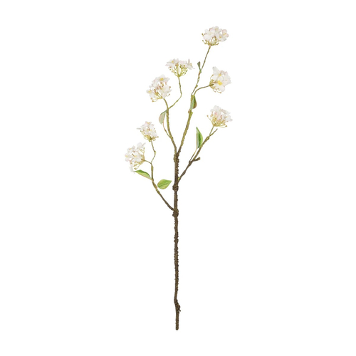 GloboStar® Artificial Garden WHITE CHERRY BLOSSOM BRANCH 21320 Τεχνητό Διακοσμητικό Λευκό Κλαδί Κερασίας Y88cm