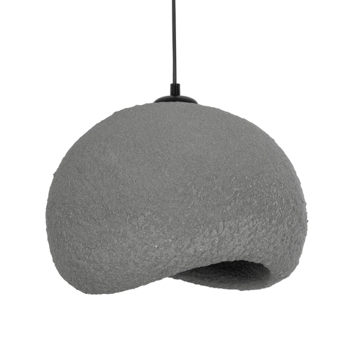 GLOBOSTAR® STONE 204-0122 Μοντέρνο Κρεμαστό Φωτιστικό Οροφής με Ντουί 1 x E27 AC 220-240V IP20 - Γκρι - Μ35 x Π31 x Υ26cm