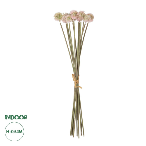 GloboStar® Artificial Garden PALE PINK DANDELION BOUQET 21361 Τεχνητό Διακοσμητικό Ταραξάκο Μπουκέτο Y54cm