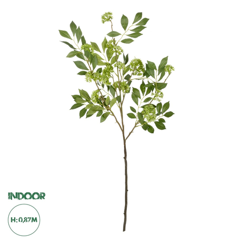 GloboStar® Artificial Garden GREEN EIGHT TREASURE FRUIT BRANCH 21373 Τεχνητό Διακοσμητικό Κλαδί Eight Tresure Πράσινο Y87cm