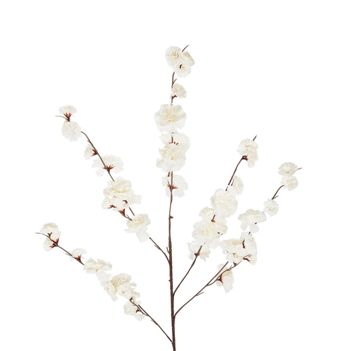 GloboStar® Artificial Garden WHITE GUAXIA FLOWER BRANCH 21456 Τεχνητό Διακοσμητικό Κλαδί Λευκή Γκουάβα Y100cm