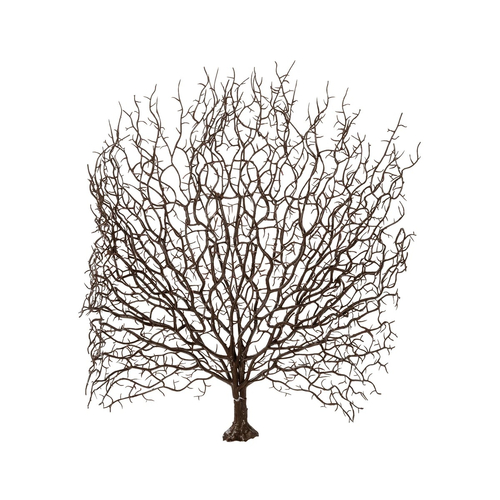 GloboStar® Artificial Garden BROWN CORAL BRANCH 21467 Τεχνητό Διακοσμητικό Κλαδί Καφέ Koράλι Y49cm