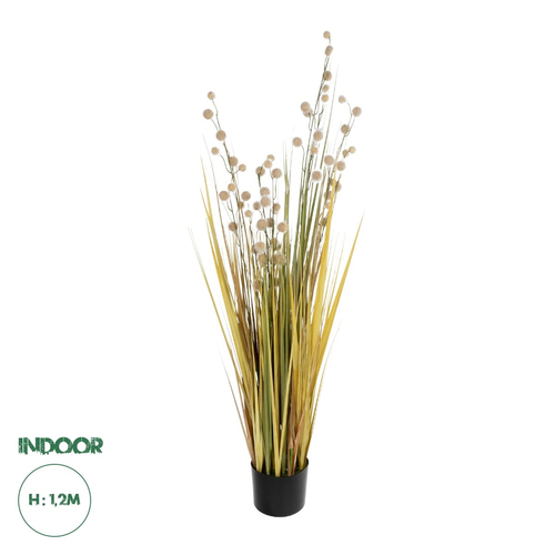 GloboStar® Artificial Garden CRASPEDIA GRASS 21479 Τεχνητό Διακοσμητικό Φυτό Κρασπέδια  Υ120cm