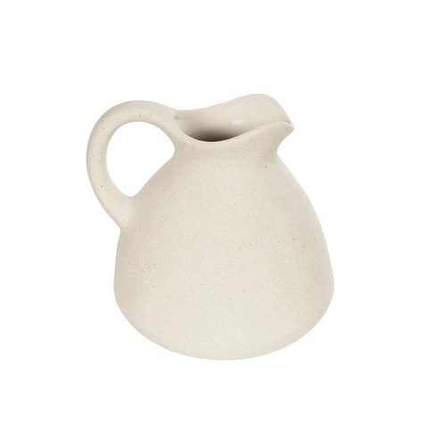 GloboStar® Artificial Garden ARMENOVILLE 21505 Διακοσμητικό Κεραμικό Βάζo Μπέζ Μ18 x Π15 x Υ16 cm