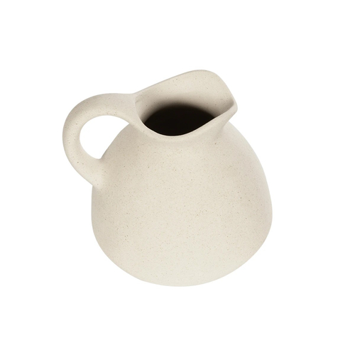 GloboStar® Artificial Garden ARMENOVILLE 21505 Διακοσμητικό Κεραμικό Βάζo Μπέζ Μ18 x Π15 x Υ16 cm