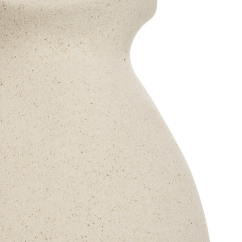 GloboStar® Artificial Garden ARMENOVILLE 21505 Διακοσμητικό Κεραμικό Βάζo Μπέζ Μ18 x Π15 x Υ16 cm