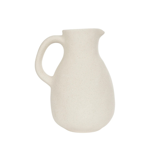 GloboStar® Artificial Garden ARMENOVILLE 21506 Διακοσμητικό Κεραμικό Βάζo Μπέζ Μ18 x Π15 x Υ22 cm