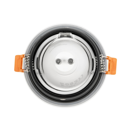 GLOBOSTAR® SIGMA 60892 Χωνευτή Βάση για Σποτ MR16 με Ντουί GU10/GU5.3 Αδιάβροχο IP65 - Λευκό - Μ8.5 x Π8.5 x Υ4.4cm / Q7.5cm