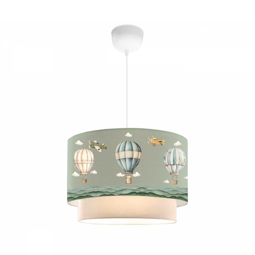 GLOBOSTAR® BALLON 204-0120 Παιδικό Κρεμαστό Φωτιστικό Οροφής με Ντουί 1 x E27 AC 220-240V IP20 - Πολύχρωμο - Μ30 x Π30 x Υ20cm