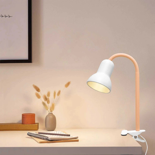 GloboStar® TAVOLO 204-0151 Παιδικό Eπιτραπέζιο Φωτιστικό Μονόφωτο 1 x E14 IP20 Πορτοκαλί & Λευκό - Μ11 x Π9 x Υ35cm