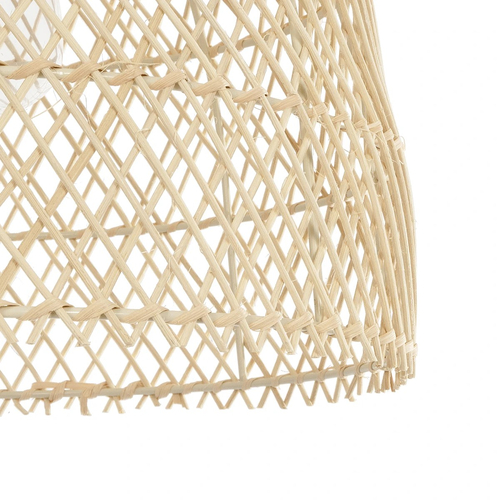 GLOBOSTAR® CESTINO 204-0178 Boho Κρεμαστό Φωτιστικό Οροφής Μονόφωτο 1 x E27 AC 220-240V IP20 Μπεζ - Μ30 x Π30 x Υ25cm