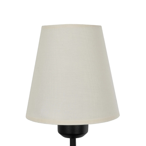 GLOBOSTAR® LING 204-0190 Μοντέρνο Φωτιστικό Τοίχου - Απλίκα με Ντουί 1 x E27 AC 220-240V IP20 - Μαύρο & Μπεζ - Μ14 x Π21 x Υ54cm