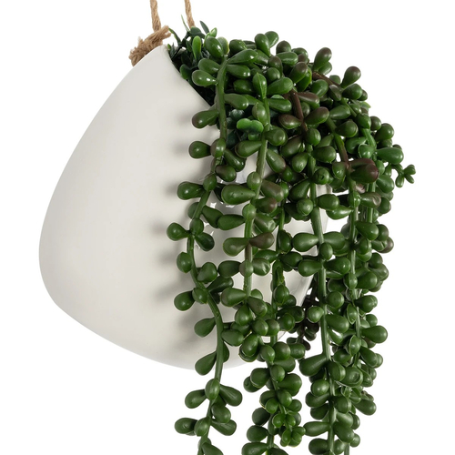 GloboStar® Artificial Garden HANGING LOVER'S TEARS 20628 - Τεχνητό Κρεμαστό Διακοσμητικό Φυτό Lover's Tears Μ16 x Π16 x Y50cm