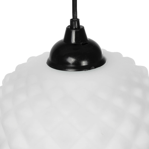 GLOBOSTAR® KEGEL 206-0005 Μοντέρνο Κρεμαστό Φωτιστικό Οροφής με Ντουί 1 x E27 AC 220-240V IP20 - Λευκό - Μ19 x Π19 x Υ19cm