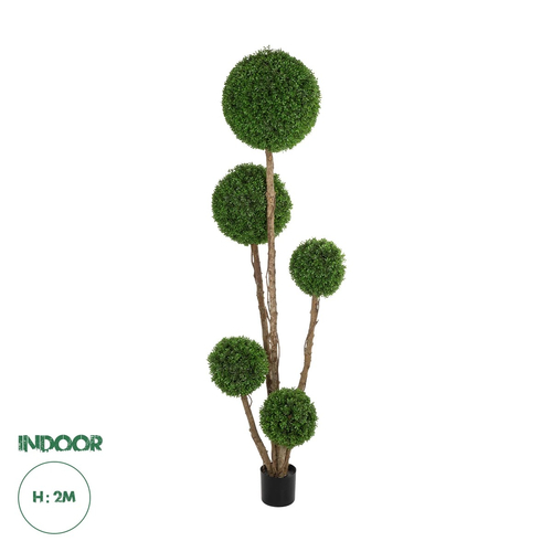GloboStar® Artificial Garden BUXUS TREE 21111 Τεχνητό Διακοσμητικό Δέντρο Buxus Μ65 x Π60 x Υ200cm