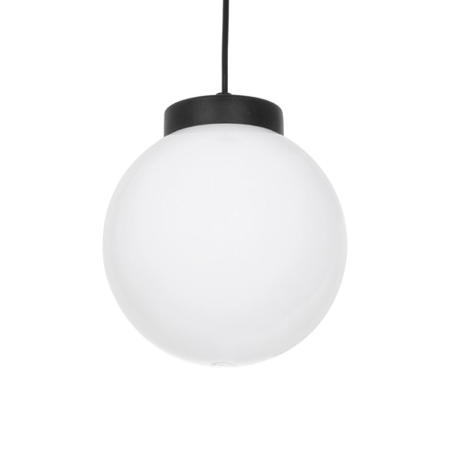 GLOBOSTAR® AGROS 61591 Μοντέρνο Κρεμαστό Φωτιστικό Οροφής με Ντουί 1 x E27 AC 220-240V IP65 - Λευκό & Μάυρο - Μ20 x Π20 x Υ22cm