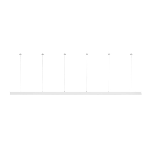 GLOBOSTAR® ALP-LINEAR LUMILINE 61763-3M Επιφανειακό / Κρεμαστό / Επιτοίχιο Προφίλ Αλουμινίου με Λευκό Γαλακτερό Πατητό Κάλυμμα για Ταινίες LED IP20 - Λευκό Ματ - Μ300 x Π3.5 x Υ7cm