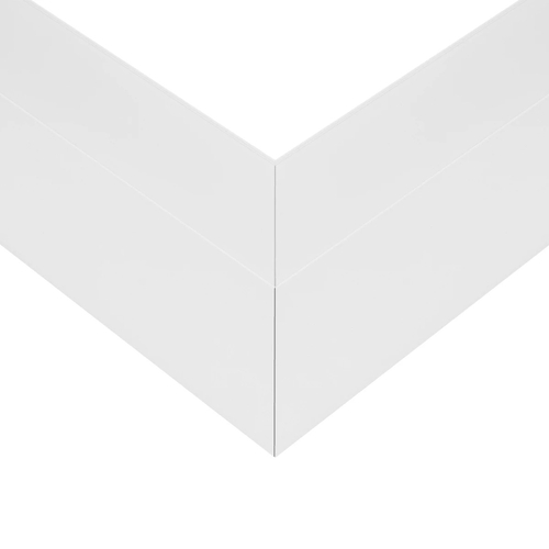 GLOBOSTAR® ALP-CORNER-SIDE90 LUMILINE 61766 Επιφανειακό / Κρεμαστό Προφίλ Αλουμινίου Γωνία με Λευκό Γαλακτερό Πατητό Κάλυμμα για Ταινίες LED IP20 - Λευκό Ματ - Μ30 x Π3.5 x Υ7cm