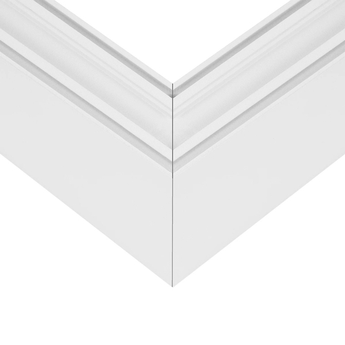 GLOBOSTAR® ALP-CORNER-SIDE90 LUMILINE 61766 Επιφανειακό / Κρεμαστό Προφίλ Αλουμινίου Γωνία με Λευκό Γαλακτερό Πατητό Κάλυμμα για Ταινίες LED IP20 - Λευκό Ματ - Μ30 x Π3.5 x Υ7cm