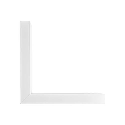 GLOBOSTAR® ALP-CORNER-SIDE90 LUMILINE 61766 Επιφανειακό / Κρεμαστό Προφίλ Αλουμινίου Γωνία με Λευκό Γαλακτερό Πατητό Κάλυμμα για Ταινίες LED IP20 - Λευκό Ματ - Μ30 x Π3.5 x Υ7cm