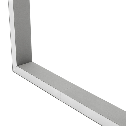 GLOBOSTAR® ALP-CORNER-SIDE90 LUMILINE 61768 Επιφανειακό / Κρεμαστό Προφίλ Αλουμινίου Γωνία με Λευκό Γαλακτερό Πατητό Κάλυμμα για Ταινίες LED IP20 - Γκρι Ανθρακί Ματ - Μ30 x Π3.5 x Υ7cm