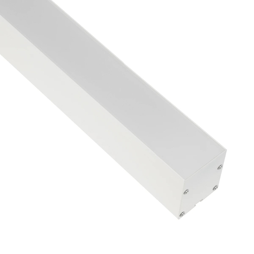GLOBOSTAR® ALP-LINEAR BRIGHTRAIL 61774-3M Επιφανειακό / Κρεμαστό / Επιτοίχιο Προφίλ Αλουμινίου με Λευκό Γαλακτερό Πατητό Κάλυμμα για Ταινίες LED IP20 - Λευκό Ματ - Μ300 x Π5 x Υ7.5cm