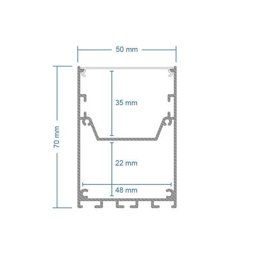 GLOBOSTAR® ALP-CORNER-IN90 BRIGHTRAIL 61781 Επιφανειακό / Κρεμαστό Προφίλ Αλουμινίου Γωνία με Λευκό Γαλακτερό Πατητό Κάλυμμα για Ταινίες LED IP20 - Μαύρο Ματ - Μ30 x Π5 x Υ7.5cm
