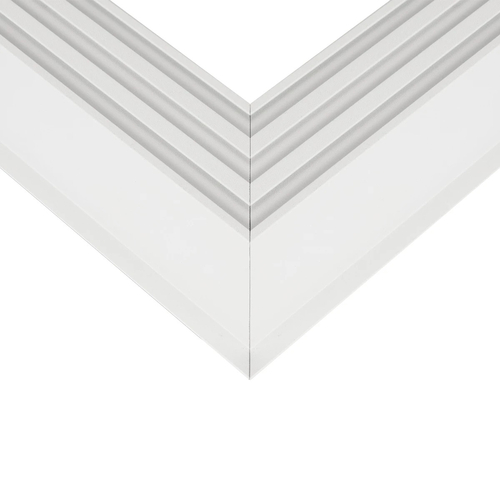 GLOBOSTAR® ALP-CORNER-SIDE90 RECESSA 61788 Χωνευτό Προφίλ Αλουμινίου Γωνία με Λευκό Γαλακτερό Πατητό Κάλυμμα για Ταινίες LED IP20 - Λευκό Ματ - Μ30 x Π3.5 x Υ4cm