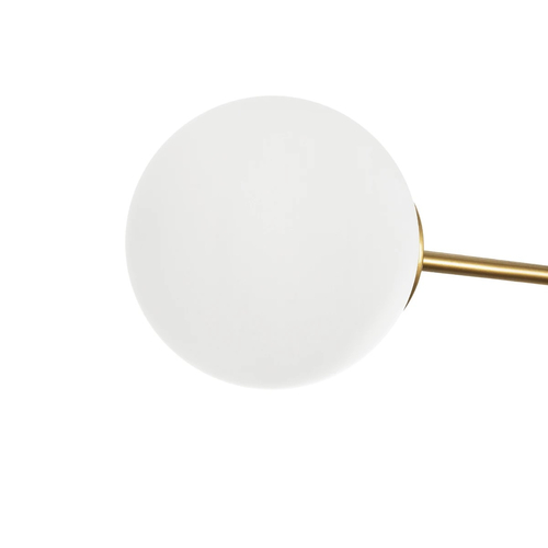 GLOBOSTAR® GLOBUS 201-0119 Μοντέρνο Φωτιστικό Οροφής με Ντουί 2 x E27 AC 220-240V IP20 - Λευκό & Χρυσό - Μ65 x Π15 x Υ23cm