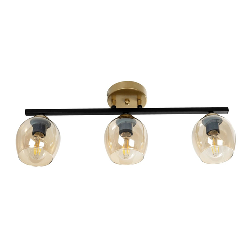 GLOBOSTAR® RADIAM 201-0122 Vintage Φωτιστικό Οροφής με Ντουί 3 x E27 AC 220-240V IP20 - Πολύχρωμο - Μ60 x Π13 x Υ16cm