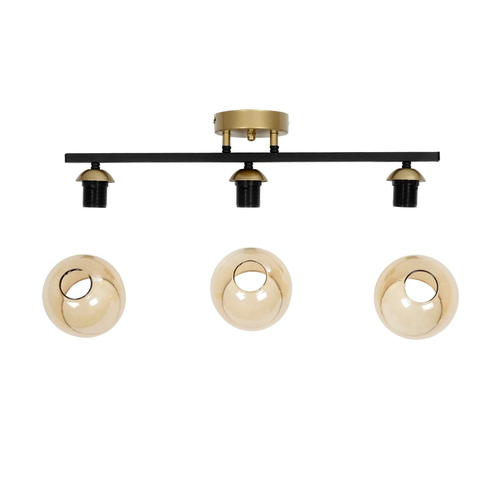 GLOBOSTAR® RADIAM 201-0122 Vintage Φωτιστικό Οροφής με Ντουί 3 x E27 AC 220-240V IP20 - Πολύχρωμο - Μ60 x Π13 x Υ16cm