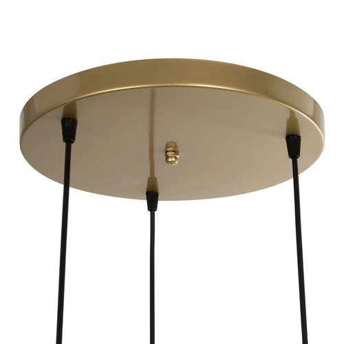 GLOBOSTAR® FLIXIO 201-0126 Vintage Κρεμαστό Φωτιστικό Οροφής με Ντουί 3 x E27 AC 220-240V IP20 - Χρυσό - Μ40 x Π40 x Υ70cm