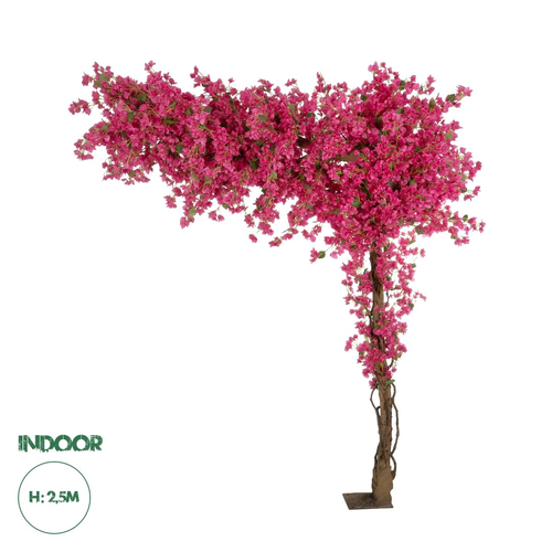 GloboStar® Artificial Garden BOUGAINVILLEA BLOSSOM 20672 Τεχνητό Διακοσμητικό Δέντρο Άνθος Μπουκαμβίλιας Μ230 x Π100 x Υ250cm