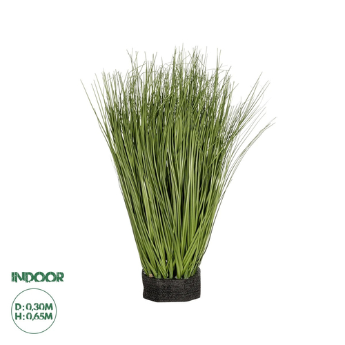 GloboStar® Artificial Garden GRASS BUSH 21172 Τεχνητό Διακοσμητικό Φυτό Θάμνος Γρασίδι Μ30 x Π20 x Υ65cm