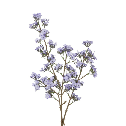 GloboStar® Artificial Garden TAKASAGO CHERRY BLOSSOM 21294 Τεχνητό Διακοσμητικό Κλαδί Λιλά Κερασιάς Μ25 x Π10 x Υ81cm