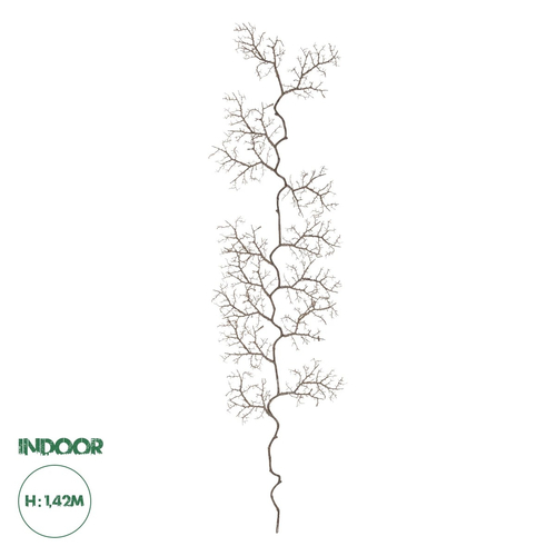 GloboStar® Artificial Garden SMALL CORAL 21463 Τεχνητό Διακοσμητικό Κλαδί Καφέ Μ40 x Π7 x Υ142cm