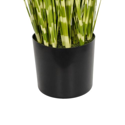 GloboStar® Artificial Garden ZEBRA GRASS 21481 Τεχνητό Διακοσμητικό Φυτό Ζέμπρα Μ30 x Π20 x Υ90cm