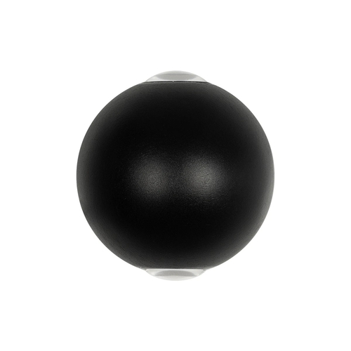 GLOBOSTAR® VEGA 60672 Μοντέρνο Φωτιστικό Τοίχου - Απλίκα LED 6W 750lm 30° AC 220-240V Αδιάβροχο IP65 Θερμό Λευκό 2700K - Bridgelux COB Chip & TÜV SÜD Driver - Μαύρο Ματ - Μ10 x Π7.5 x Υ10cm - 5 Χρόνια Εγγύηση