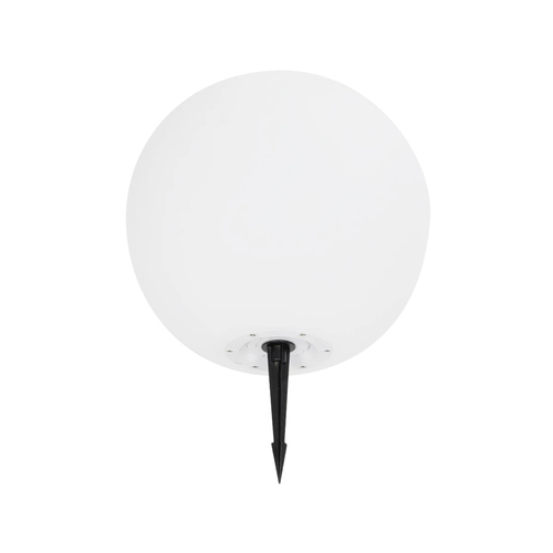 GLOBOSTAR® AQUAGLOW 71475 Μοντέρνο Φωτιστικό Κήπου Μπάλα με IR Ασύρματο Χειριστήριο LED 5W 400lm 360° DC 5V με USB-C με Ενσωματωμένο Φωτοβολταϊκό Panel 6V 1.5W & Επαναφορτιζόμενη Μπαταρία Li-ion 3.7V 3x18650 1800mAh Αδιάβροχο IP54 Πολύχρωμο RGBW Dimmable - Sanan SMD Chip - Γαλακτερό Λευκό - Μ35 x Π35 x Υ35cm - 2 Χρόνια Εγγύηση