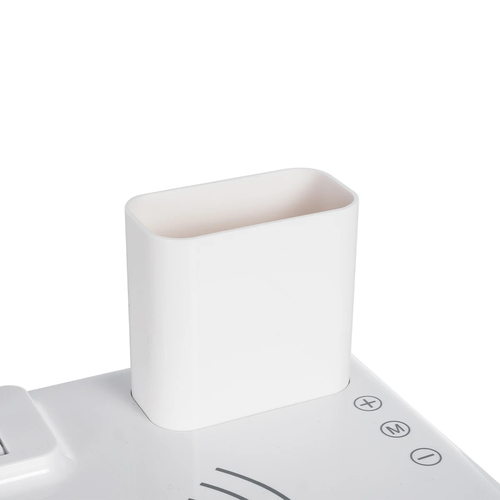 GLOBOSTAR® ZENTIME 76554 Μοντέρνο Επιτραπέζιο Φωτιστικό Γραφείου με Ασύρματη Φόρτιση 15W 3A & Ψηφιακό Ρολόι LED 3.5W 350lm 120° DC 5V με USB-C IP20 Ρυθμιζόμενο Λευκό CCT με Αφή 2700K/4500K/6000K Dimmable - Sanan SMD Chip - Μαύρο - Μ19.5 x Π14.5 x Υ38.8cm - 2 Χρόνια Εγγύηση