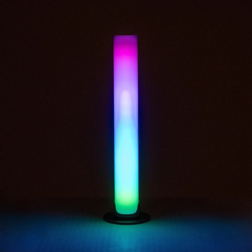 GLOBOSTAR® DIGICOLUMN 76562 Μοντέρνο Επιτραπέζιο Γραμμικό Ψηφιακό Φωτιστικό Digital Pixel Symphony Bar με WiFi Εφαρμογή LED 1.5W 90lm 120° DC 5V με USB-C & Επαναφορτιζόμενη Μπαταρία LiPo 601045 3.7V 280mAh IP20 Πολύχρωμο RGB Dimmable - Μαύρο - Μ5.6 x Π5.6 x Υ21.1cm - 2 Χρόνια Εγγύηση