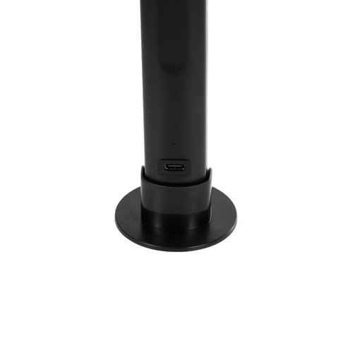 GLOBOSTAR® DIGICOLUMN 76562 Μοντέρνο Επιτραπέζιο Γραμμικό Ψηφιακό Φωτιστικό Digital Pixel Symphony Bar με WiFi Εφαρμογή LED 1.5W 90lm 120° DC 5V με USB-C & Επαναφορτιζόμενη Μπαταρία LiPo 601045 3.7V 280mAh IP20 Πολύχρωμο RGB Dimmable - Μαύρο - Μ5.6 x Π5.6 x Υ21.1cm - 2 Χρόνια Εγγύηση