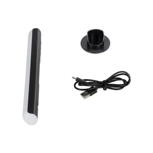 GLOBOSTAR® DIGICOLUMN 76562 Μοντέρνο Επιτραπέζιο Γραμμικό Ψηφιακό Φωτιστικό Digital Pixel Symphony Bar με WiFi Εφαρμογή LED 1.5W 90lm 120° DC 5V με USB-C & Επαναφορτιζόμενη Μπαταρία LiPo 601045 3.7V 280mAh IP20 Πολύχρωμο RGB Dimmable - Μαύρο - Μ5.6 x Π5.6 x Υ21.1cm - 2 Χρόνια Εγγύηση