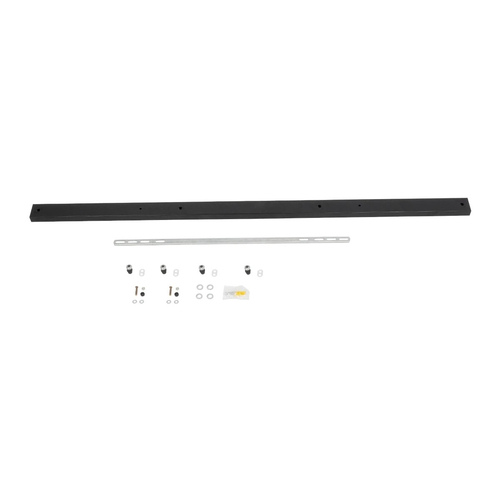 GLOBOSTAR® WALLBASE 77525 Γραμμική Μεταλλική Ροζέτα για Κρέμαση 4 Φωτιστικών - Μαύρο - Μ120 x Π5 x Υ2cm