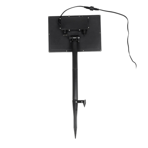 GLOBOSTAR® TWILIGHT 79669 Μοντέρνο Φωτιστικό Κήπου Γιρλάντα 14.5m με 50 Λάμπες LED 30W 2700lm 360° DC 3.6V με Ενσωματωμένο Φωτοβολταϊκό Panel 5.5V 5W & Επαναφορτιζόμενη Μπαταρία Li-ion 3.7V 3x18650 6600mAh Αδιάβροχο IP65 Θερμό Λευκό 2700Κ Dimmable - Sanan SMD Chip - Μαύρο & Διάφανο - Μ1450 x Π4 x Υ7cm - 2 Χρόνια Εγγύηση