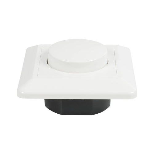 GloboStar® 999-0006 Ροοστάτης Dimmer Τοίχου LED AC100-240V 400W IP20 Μ8.4 x Π8.4 x Υ4.5cm