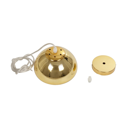 GLOBOSTAR® CRISTIN 999-0037 Μοντέρνο Κρεμαστό Φωτιστικό Οροφής με Ντουί 1 x G4 AC 220-240V IP20 - Χρυσό - Μ18 x Π18 x Υ13cm